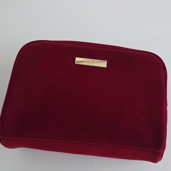 GUCCI COSMETIC /CLUTCH VELVET BAG -NWOT! - Picture 11 of 16